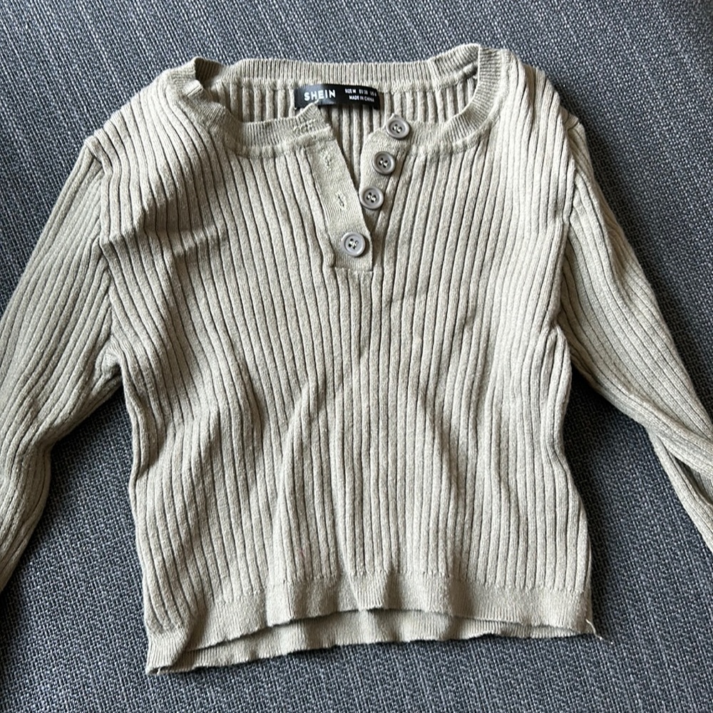 Shein longsleeve crop top